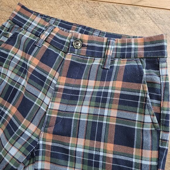 American Eagle Outfitters Super Hi-Rise Skinny Trouser Blue Plaid Ankle Pants 2 - Picture 7 of 13